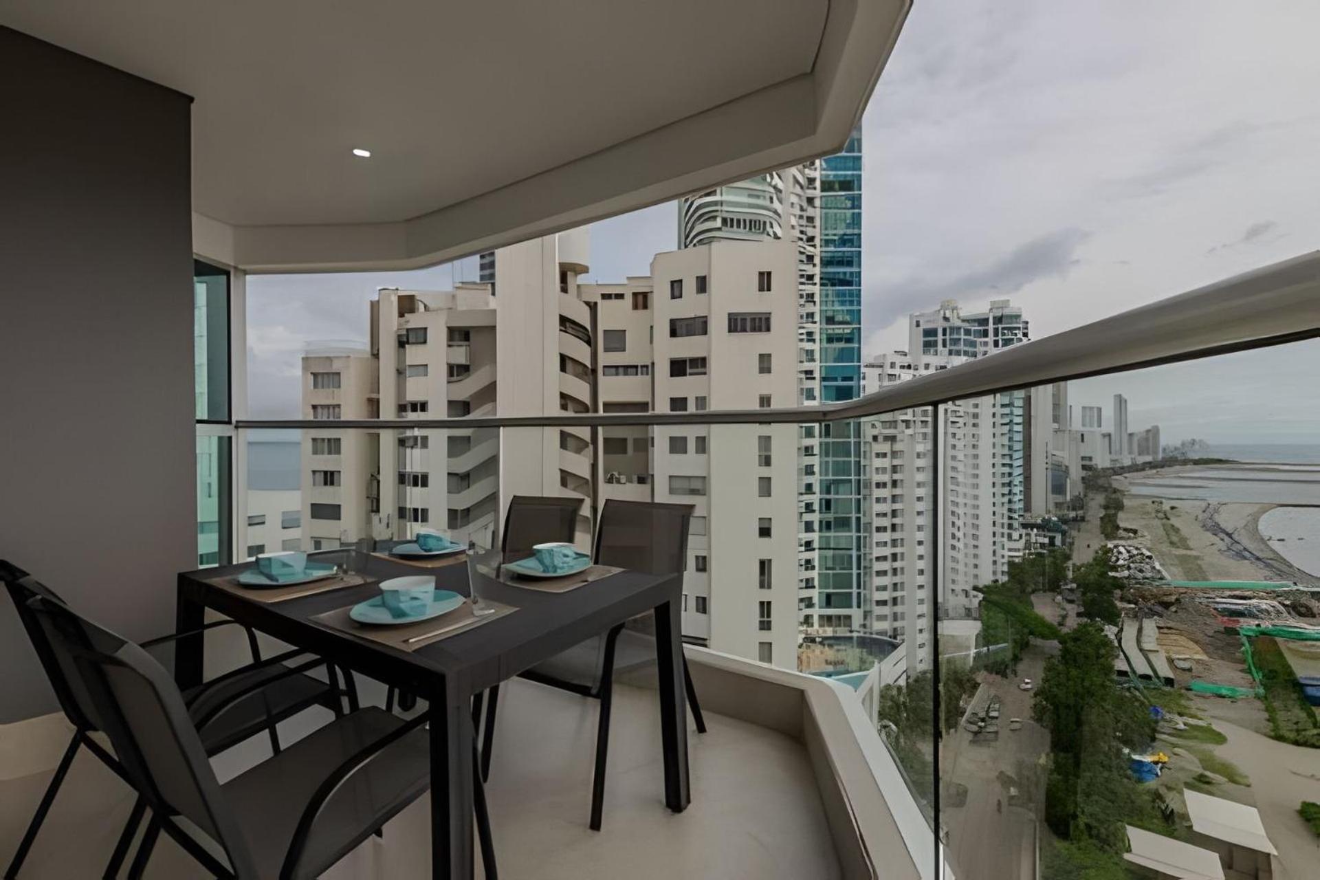 Hermoso Apto - 2 Hab Piso- 17 Murano Elite * Cartagena