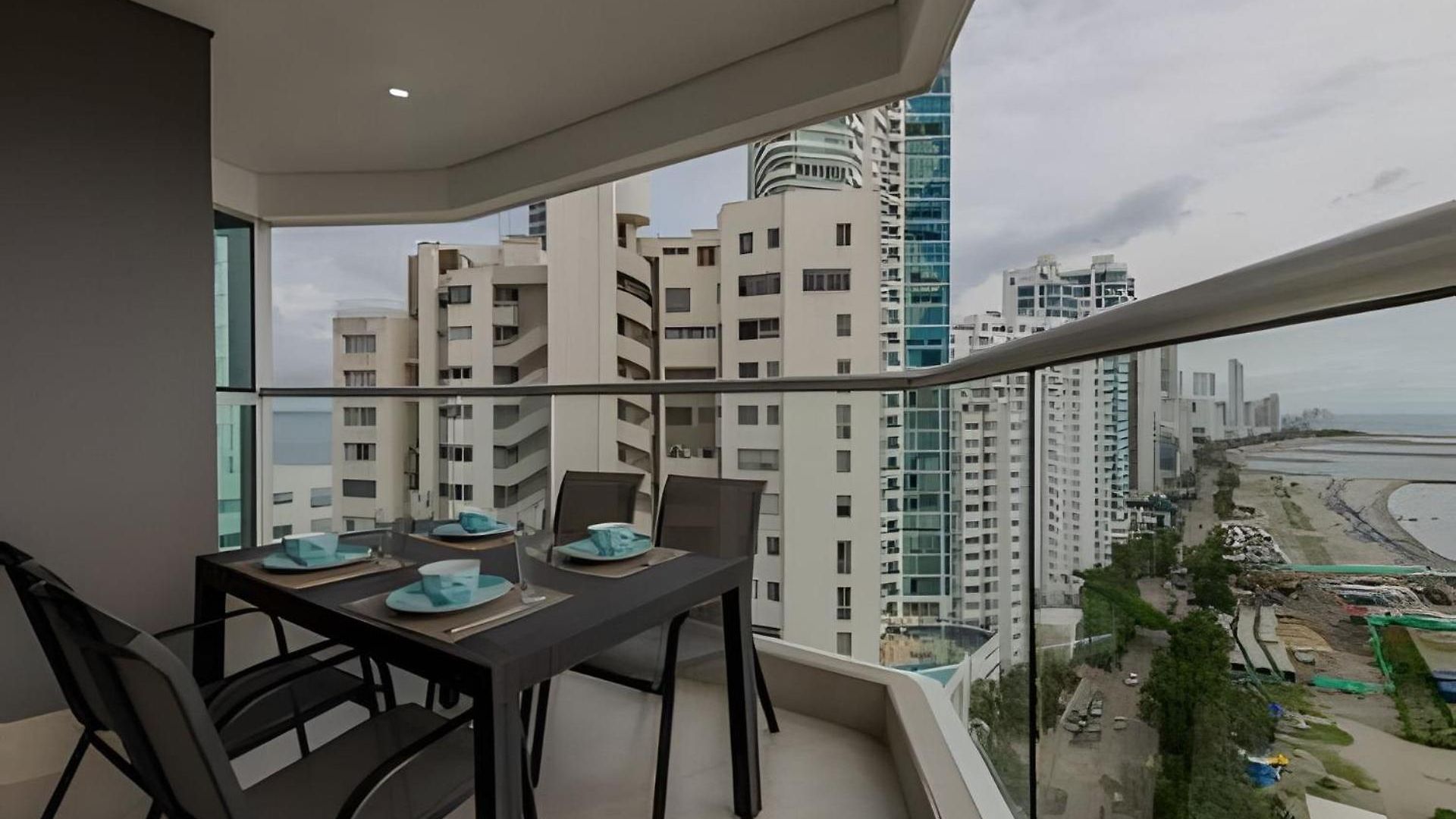 Hermoso Apto - 2 Hab Piso- 17 Murano Elite * Cartagena